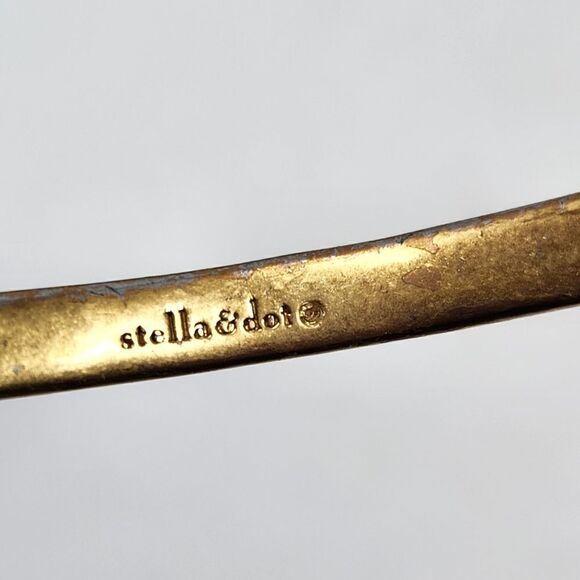 STELLA & DOT Gold Tone Cuff Bracelet - Picture 9 of 9